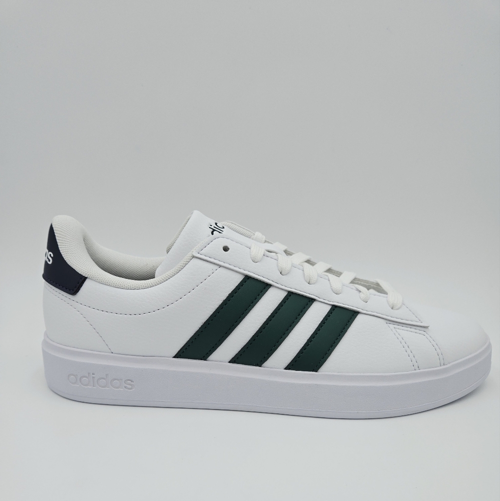 Adidas GRAND COURT 2.0  White/ Dark Green Men's Shoes ID4465 #B17